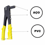 Alicate Rebitador Manual 9,5" com 4 Pontas Profissional AR0102