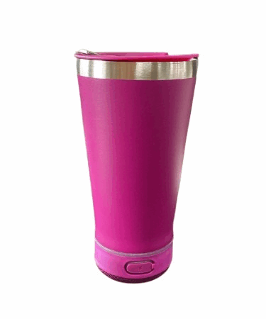 Copo Térmico Bluetooth Normal com Tampa e Abridor (420 ml) – Magenta (Fúcsia, Rosa)
