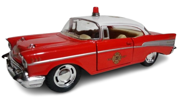 Miniatura Chevrolet Bel Air 1957 – Bombeiro – Vermelho