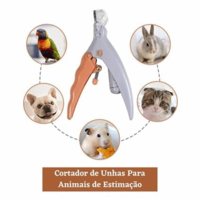 Alicate Cortador de Unha para Pet com LED – Facilita o Corte com Segurança