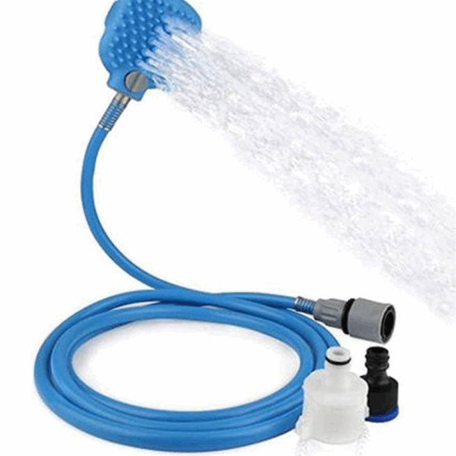 Escova de Banho com Mangueira para Pets LMZ0255