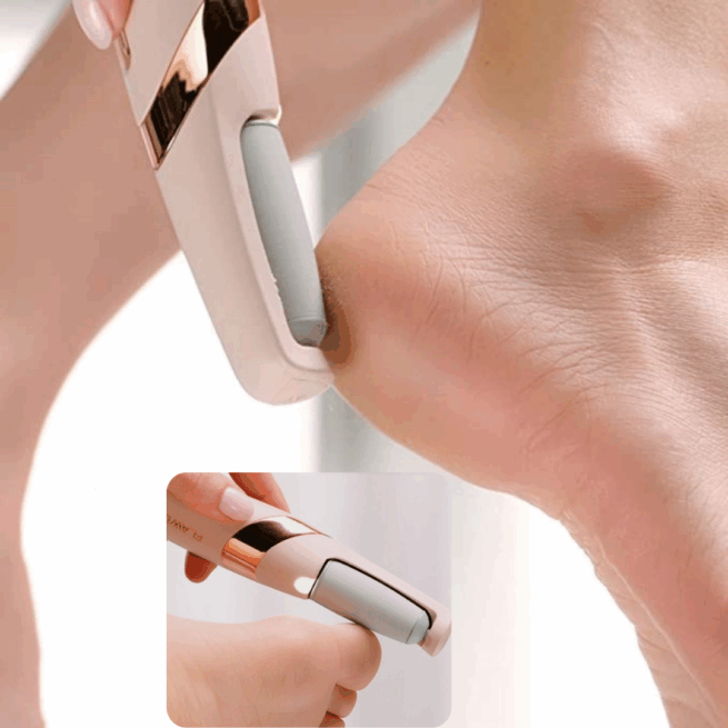 Lixa de Pé Elétrica Recarregável à Prova D’Água Bivolt – Cuidados Profissionais em Casa