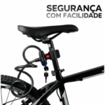 Cadeado Trava para Bicicleta com Chave – Cabo de Aço Reforçado