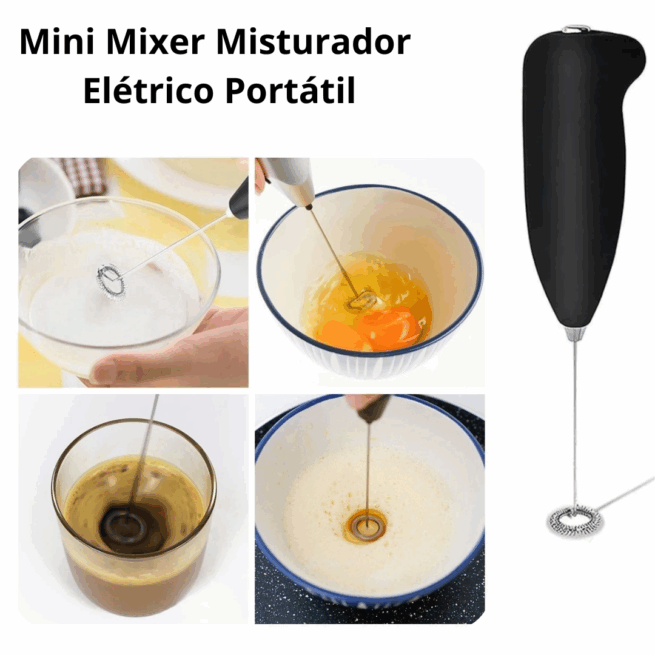 Mini Mixer Misturador Elétrico Portátil Simples Bivolt – Praticidade para Sua Cozinha