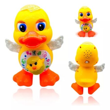 Pato Dançarino Musical Infantil com Luzes e Sons – Brinquedo Divertido que Anda e Mexe