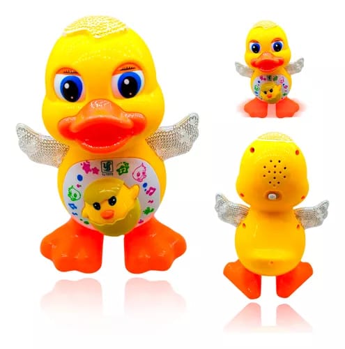 Pato Dançarino Musical Infantil com Luzes e Sons – Brinquedo Divertido que Anda e Mexe