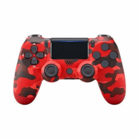 Controle Sem Fio PS4 Bluetooth Joystick Gamer Vermelho Camuflado – Recarregável