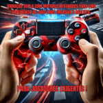 Controle Sem Fio PS4 Bluetooth Joystick Gamer Vermelho Camuflado – Recarregável