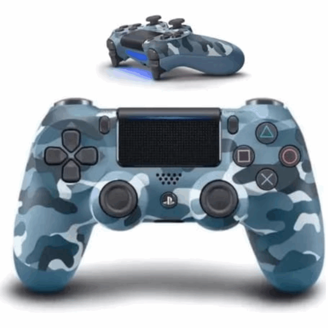 Controle Sem Fio PS4 Bluetooth Joystick Gamer – Azul Camuflado