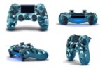 Controle Sem Fio PS4 Bluetooth Joystick Gamer – Azul Camuflado