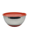 Vermelha - Saladeira Aço Inox com Tampa Silicone (Grande) – Durabilidade e Estilo na Cozinha