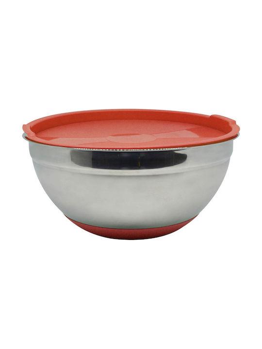 Vermelha - Saladeira Aço Inox com Tampa Silicone (Grande) – Durabilidade e Estilo na Cozinha