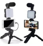 Suporte Tripé com LED – Bastão de Selfie para Gravação