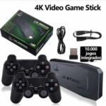 Game Stick 4K Retrô com 10.000 Jogos – Diversão Garantida para Todas as Idades