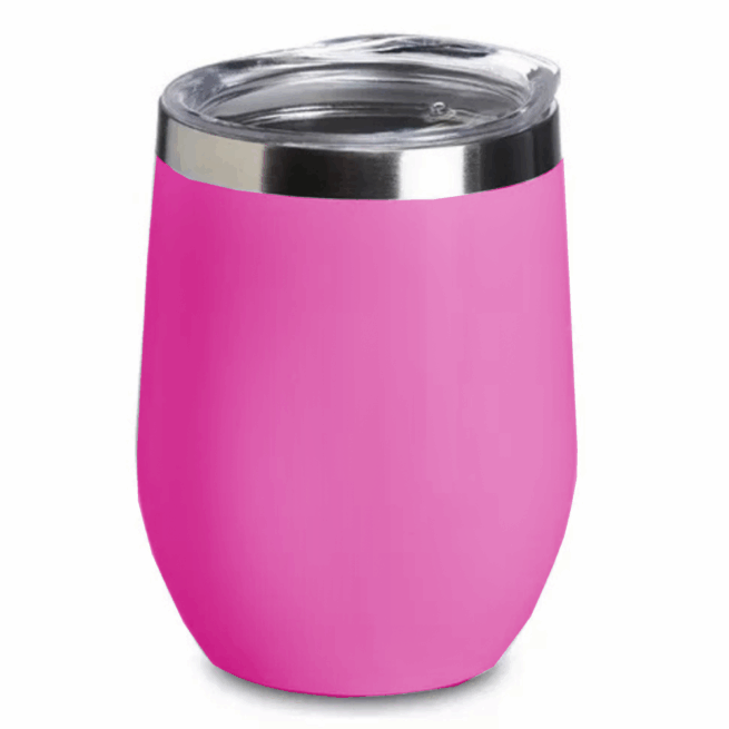 Copo Cuia Térmico Inox 360 ml com Tampa Antivazamento – Pink Personalizado – Praticidade com Estilo