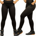 Calça Legging Academia Suplex Premium Preta – Modelo Lisa, Não Transparente – Tamanho GG