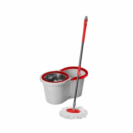 Mop Giratório Inox 9 Litros Kaza Clean – Limpeza 360° Prática e Eficiente