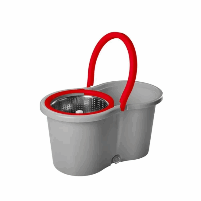 Mop Giratório Inox 9 Litros Kaza Clean – Limpeza 360° Prática e Eficiente