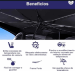 Protetor Solar Automotivo para Parabrisa – Repele Calor e Protege o Interior – BM-F1106