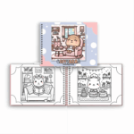 Livro Infantil para Colorir CAPIVARA (Roxo) – Capa Dura