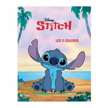 Livro Ler e Colorir Infantil Lilo Stitch Azul – 4 Páginas – Personagem do Filme