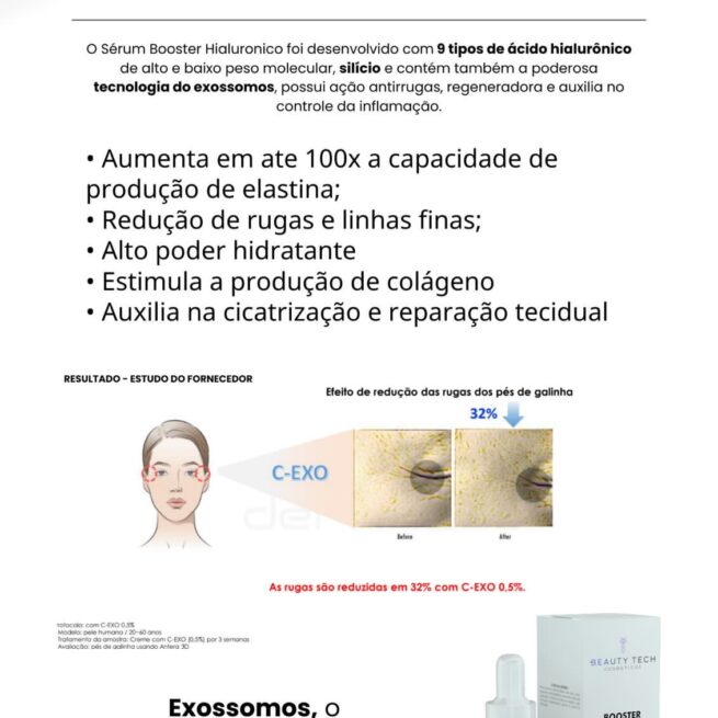 Booster Hialurônico Gotejador 30 ml – Preenche, Hidrata e Rejuvenesce