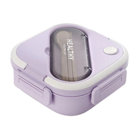 Marmita com Alça e Talheres Lilás 1300 ml – Modelo 0061