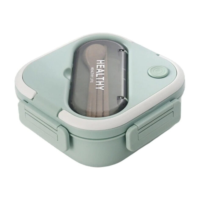 Marmita com Alça e Talheres Verde 1300 ml – Modelo 0061