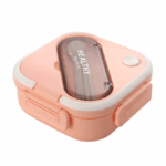 Marmita com Alça e Talheres Rosa 1300 ml – Modelo 0061