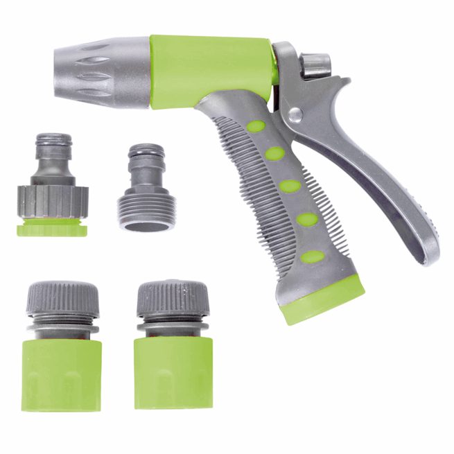 Conjunto de Mangueira e Pistola de Água para Jardim e Lavagem de Carros – K53-38
