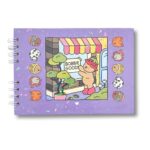 Kit Livro Colorir Bobbie Goods (Roxo) + 80 Canetas - Com Maletinha