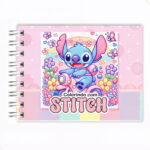 Kit Livro para Colorir Lilo Stitch Rosa com 80 Canetas – Criatividade e Entretenimento