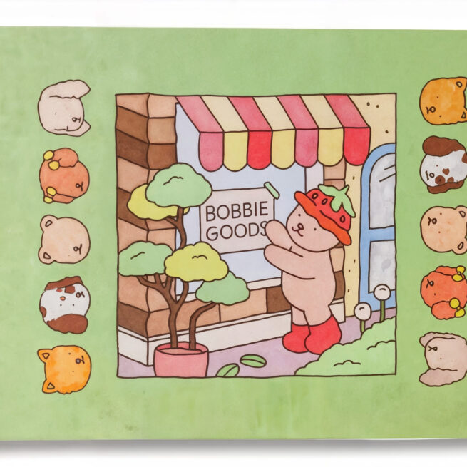 Kit Livro para Colorir Bobbie Goods (Verde) + 48 Canetas