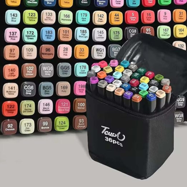 Kit Livro para Colorir Bobbie Goods Roxo com 36 Canetas – Criatividade para Crianças