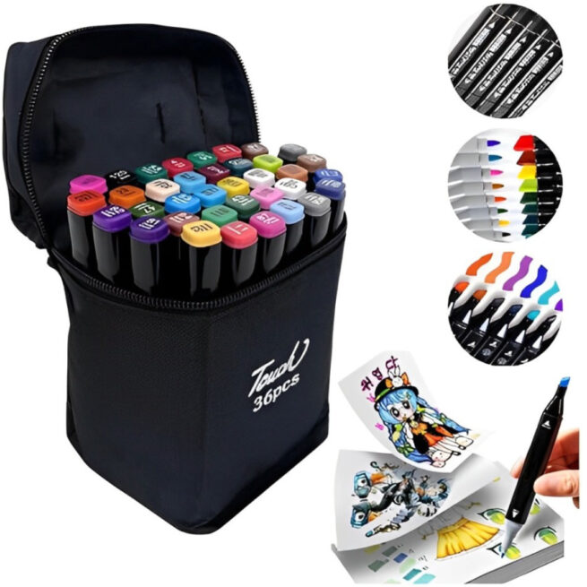 Kit Livro para Colorir CAPIVARA (Roxo) + 36 Canetas