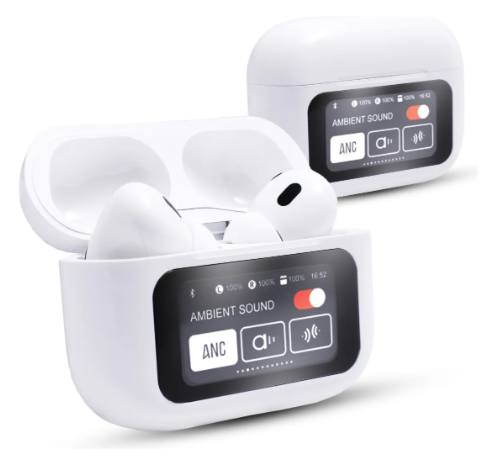 Par de Fones de Ouvido Bluetooth 5.4 Touch – Modelo A9PRO – Branco