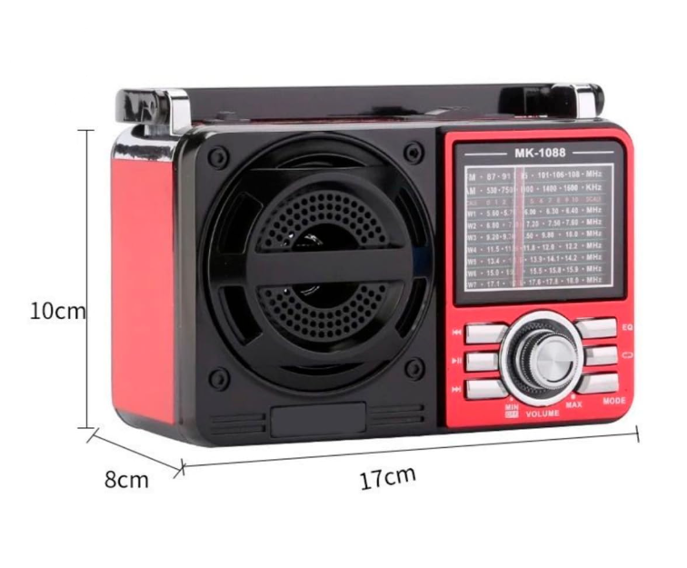 Rádio AM/FM Retrô Vintage Portátil – Modelo Avó Avô Y1088BT
