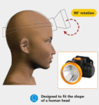 Lanterna de Cabeça Recarregável com 1 LED Alta Capacidade LAN-7086
