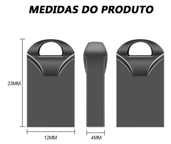 Pendrive Ultra Slim 8GB Mini Chaveiro U8 X-U-4G-K