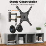 Suporte de TV Tri-Articulado com Braço Longo – Ajuste Flexível para TVs de 17 a 60 polegadas