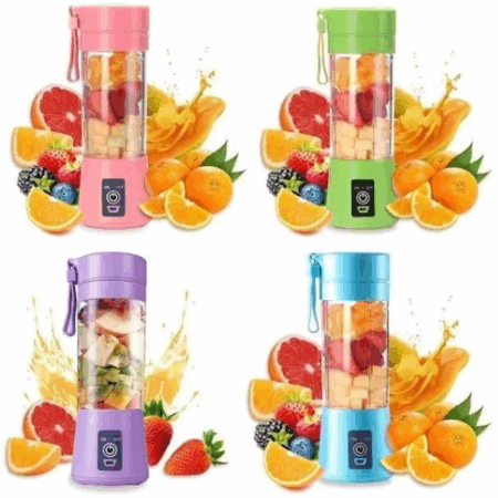 Mini Liquidificador Portátil Recarregável Bivolt – Cores Sortidas, Praticidade e Estilo