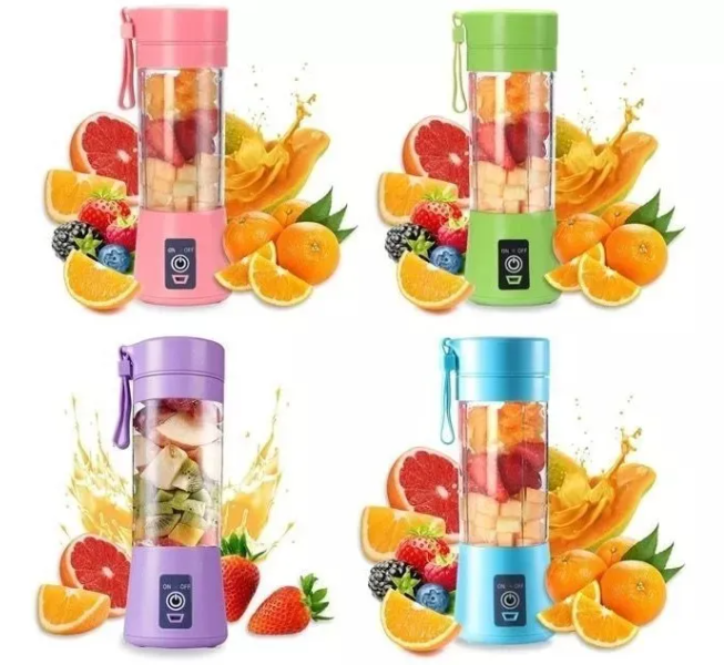 Mini Liquidificador Portátil Recarregável Bivolt – Cores Sortidas, Praticidade e Estilo