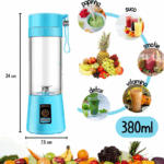 Mini Liquidificador Portátil Recarregável Bivolt – Cores Sortidas, Praticidade e Estilo