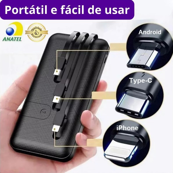 Carregador Portátil com Suporte 10000mAh PN-953 – Energia Onde Você For
