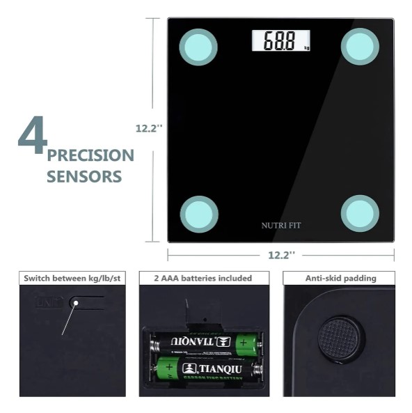 Balança Digital Corporal para Nutrição BM-A18