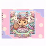 Livro Infantil para Colorir CAPIVARA – Rosa – Desenhos Variados