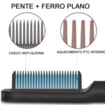 Escova Alisadora Elétrica Bivolt – Branca
