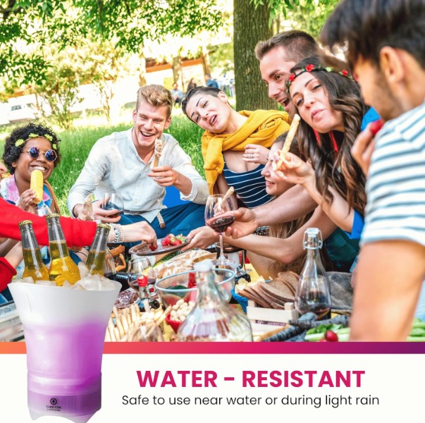 Balde com Caixa de Som Bivolt SOM-0230