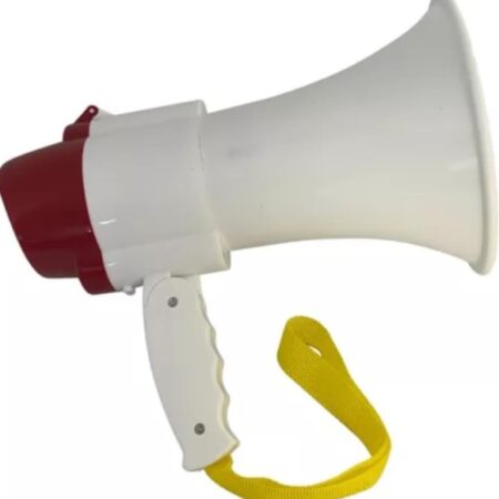 Megafone Portátil Recarregável com Sirene, Amplificador, Gravador e Autofalante USB – BM-F944 – Comunicação Potente