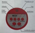 Megafone Portátil Recarregável com Sirene, Amplificador, Gravador e Autofalante USB – BM-F944 – Comunicação Potente